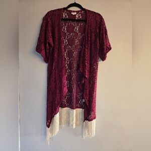 Lularoe lace cardigan